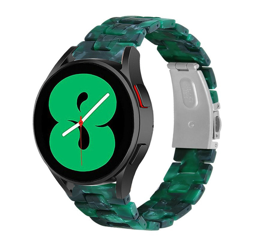 Resin horlogebandje - 20mm - Groen