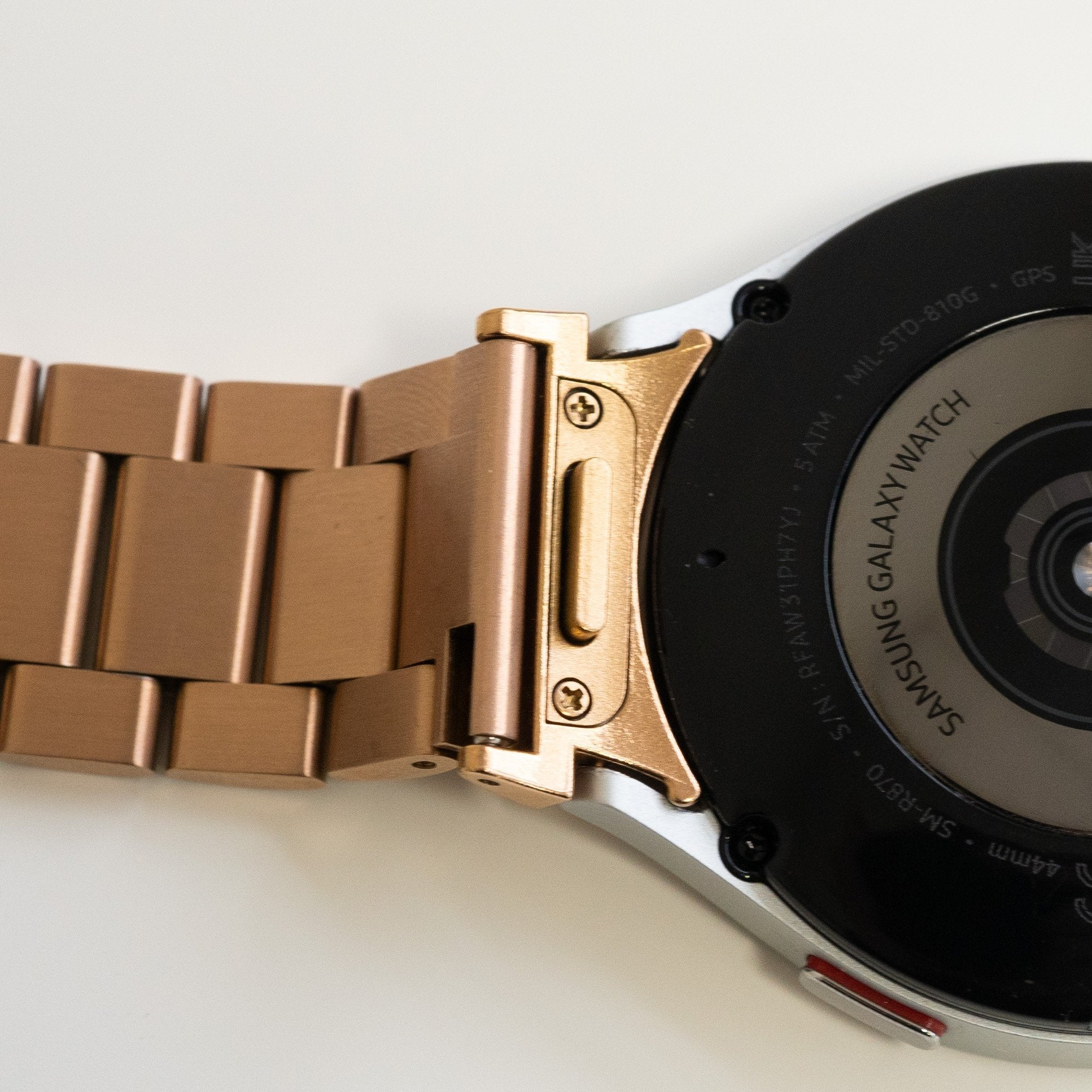 One Push Stalen horlogebandje - 20mm - Rosé goud