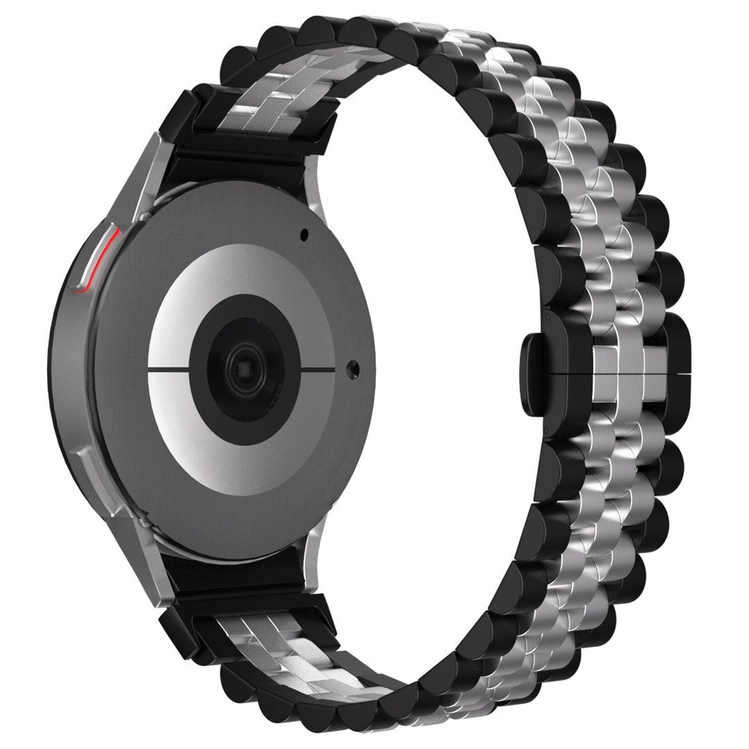Jubilee Stalen horlogebandje - 20mm - Zwart/zilver