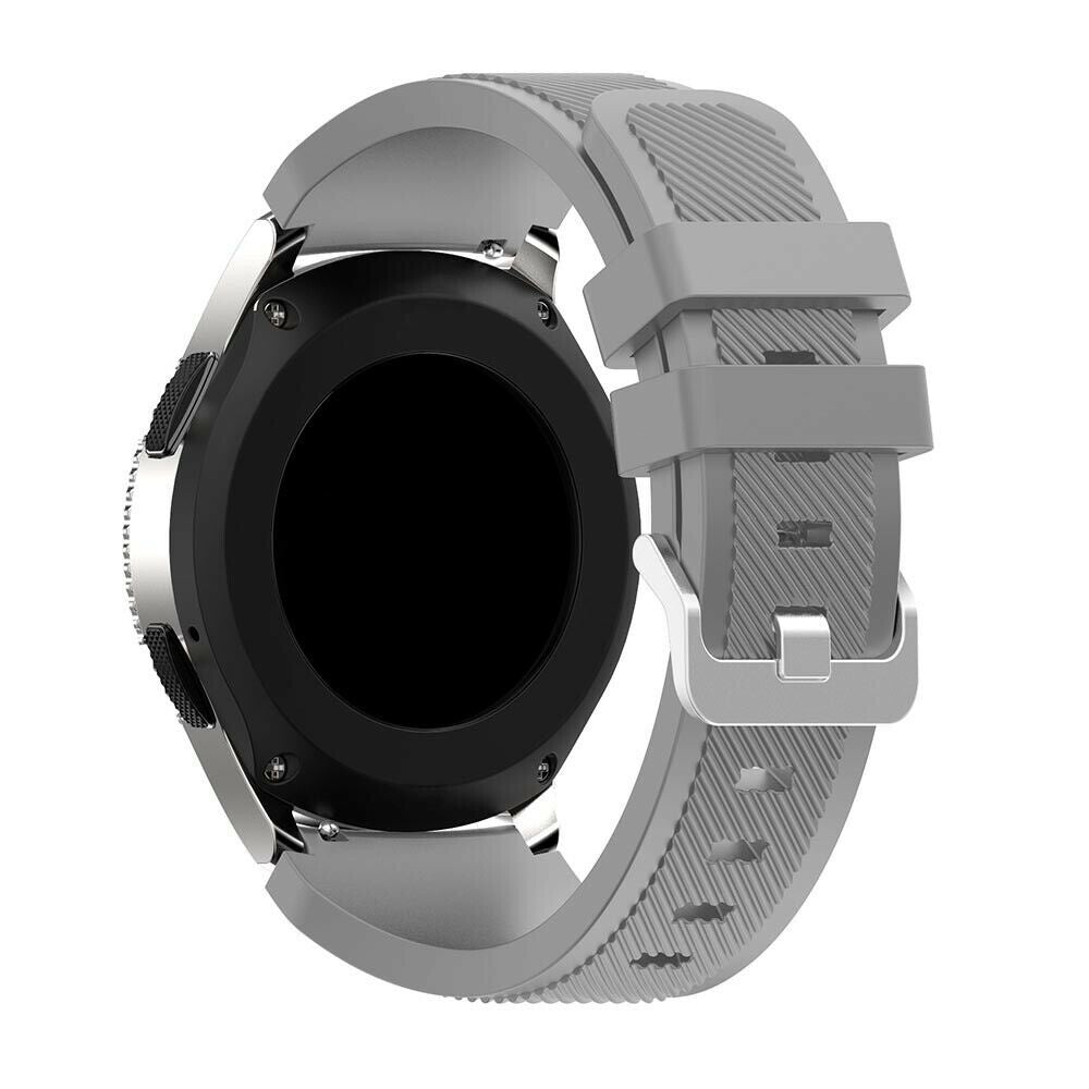 Siliconen horlogebandje - 20mm - Grijs