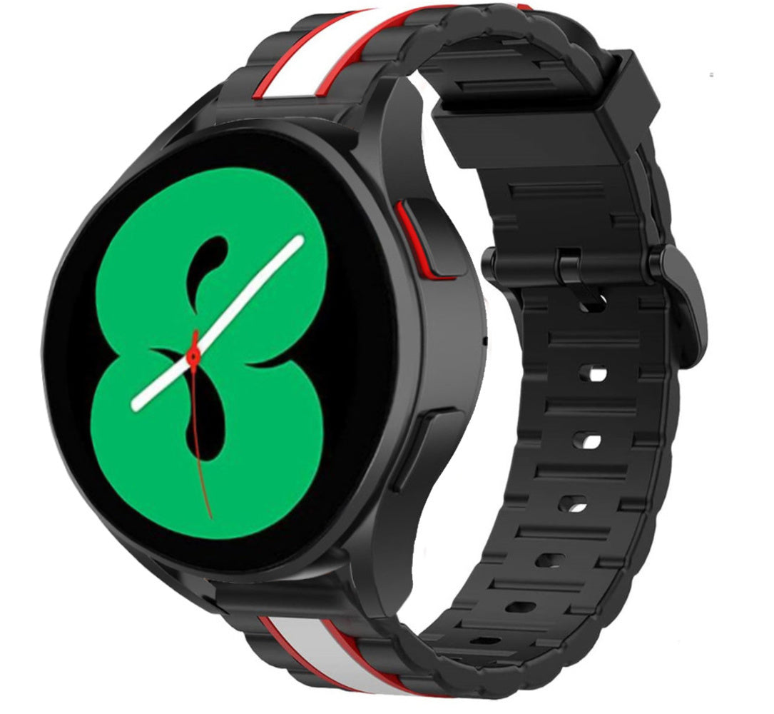 Special Edition horlogebandje - 20mm - Zwart/wit