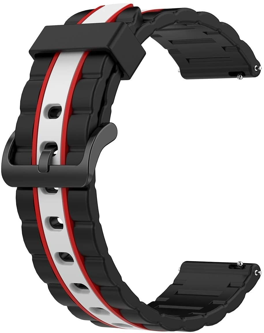 Special Edition horlogebandje - 20mm - Zwart/wit