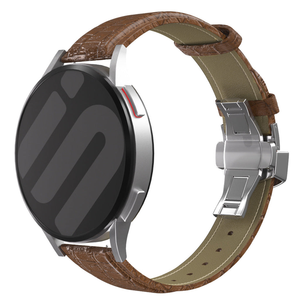 Luxe Leren horlogebandje - 20mm - Bruin