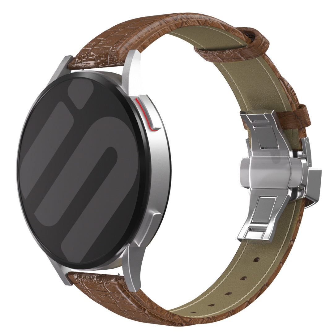 Luxe Leren horlogebandje - 20mm - Bruin