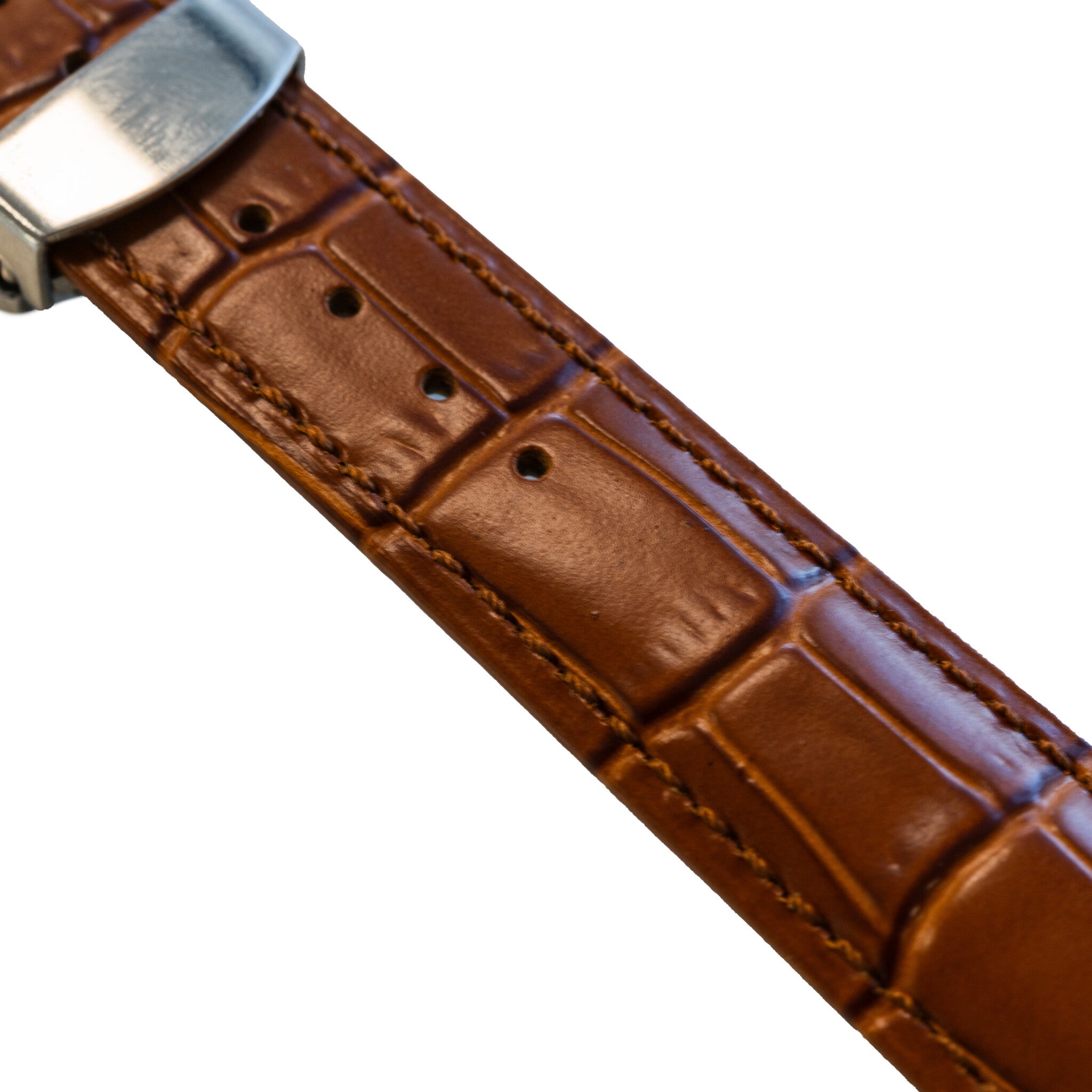 Luxe Leren horlogebandje - 20mm - Bruin