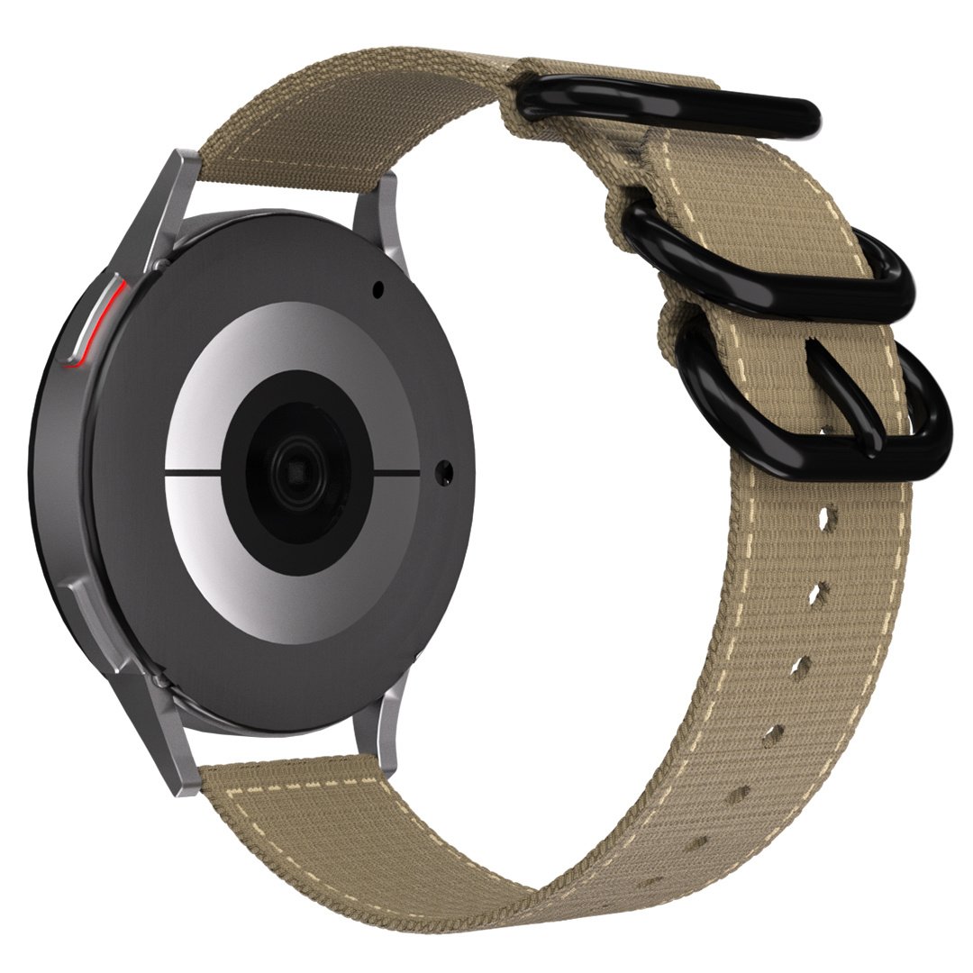 Nylon gesp horlogebandje - 20mm - Khaki