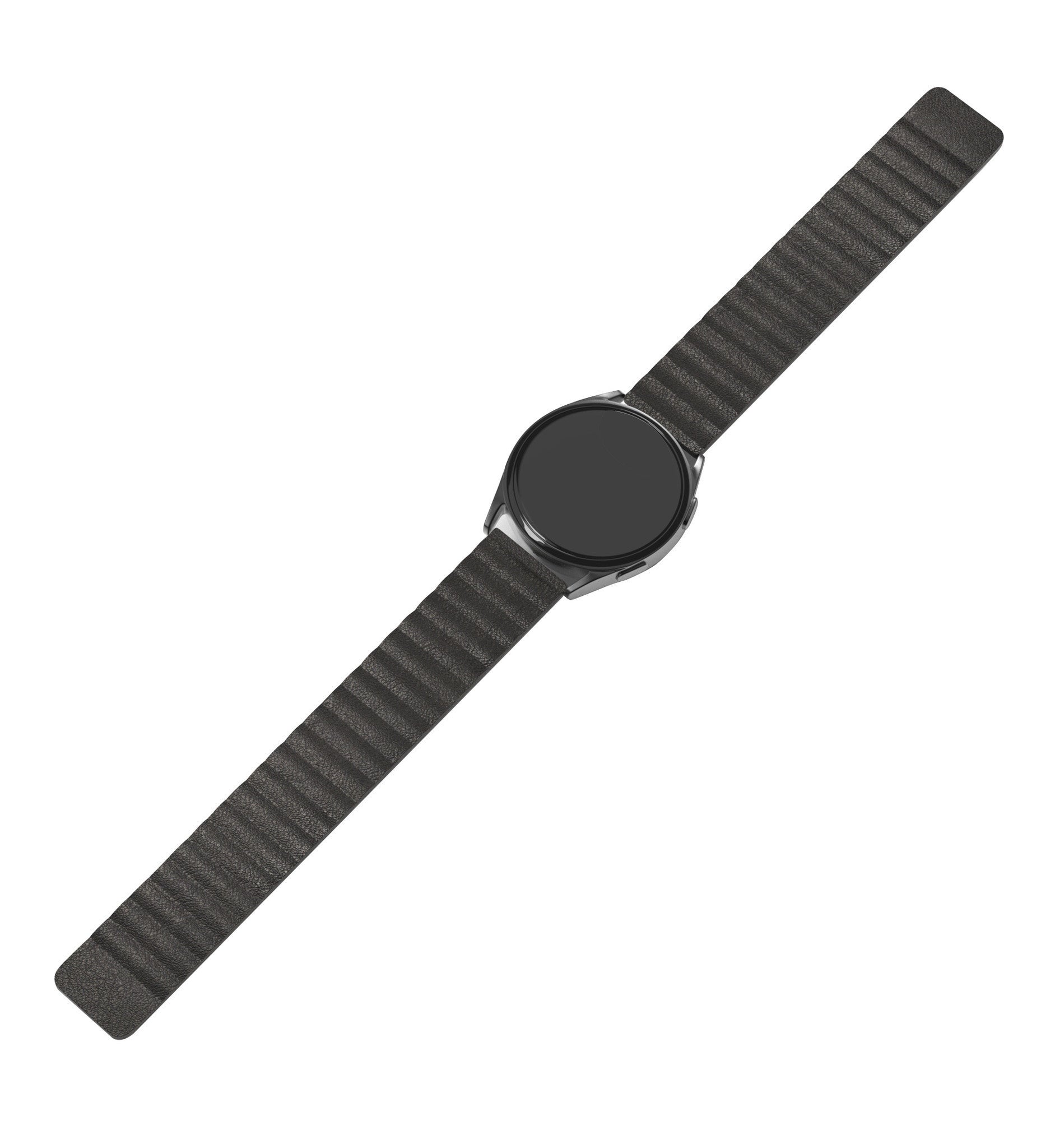 Leren Loop horlogebandje - 20mm - Zwart