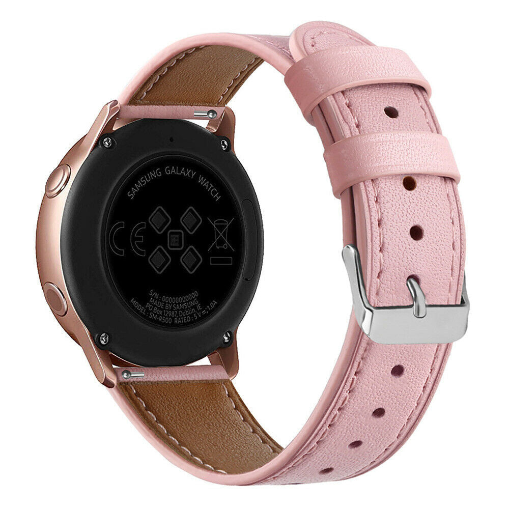 Modern Leren horlogebandje - 20mm - Roze