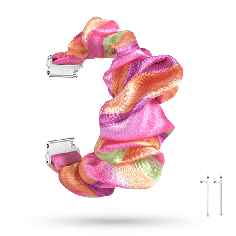 Scrunchie horlogebandje - 20mm - Kleurrijk