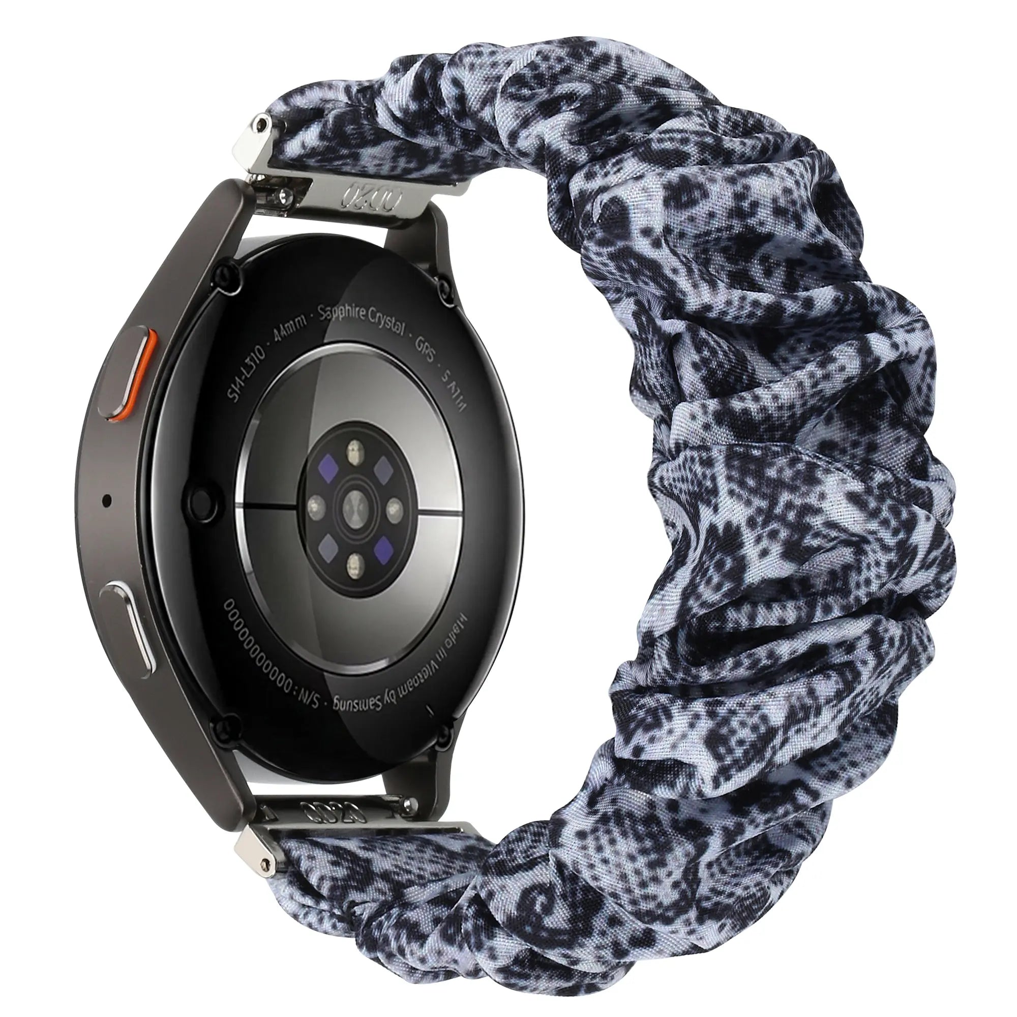 Scrunchie horlogebandje - 20mm - Sneaky Snake