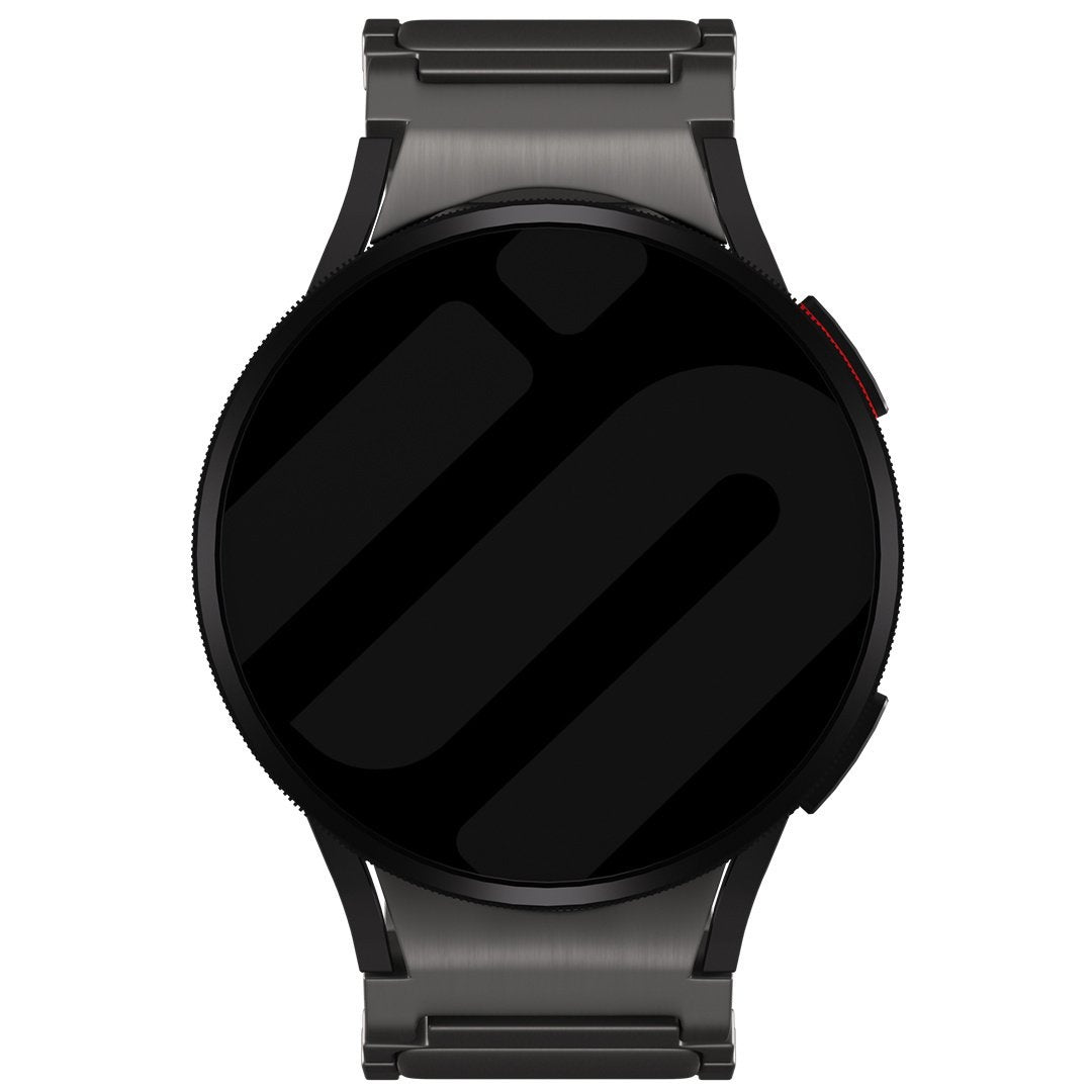 One Push Luxe Titanium horlogebandje - 20mm - Grafiet