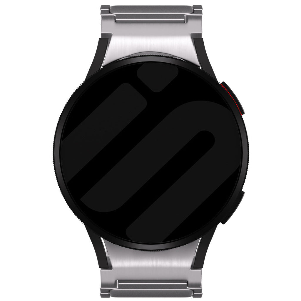 One Push Luxe Titanium horlogebandje - 20mm - Zilver