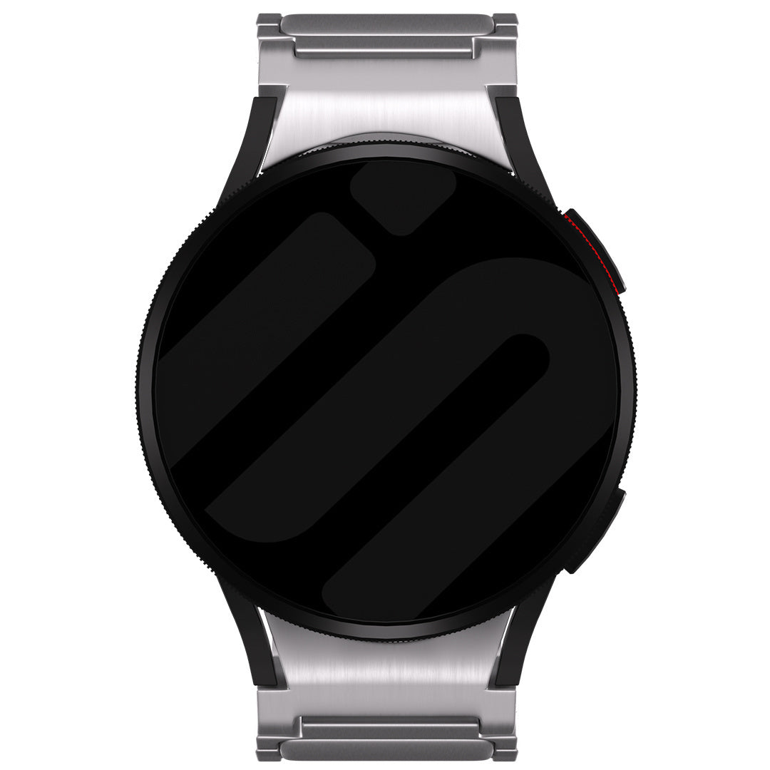 One Push Luxe Titanium horlogebandje - 20mm - Zilver