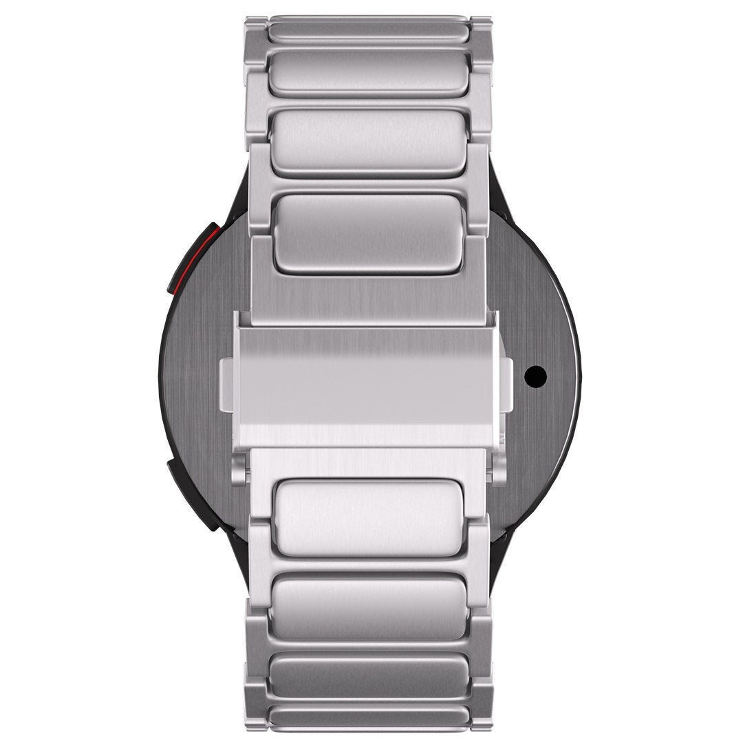 One Push Luxe Titanium horlogebandje - 20mm - Zilver