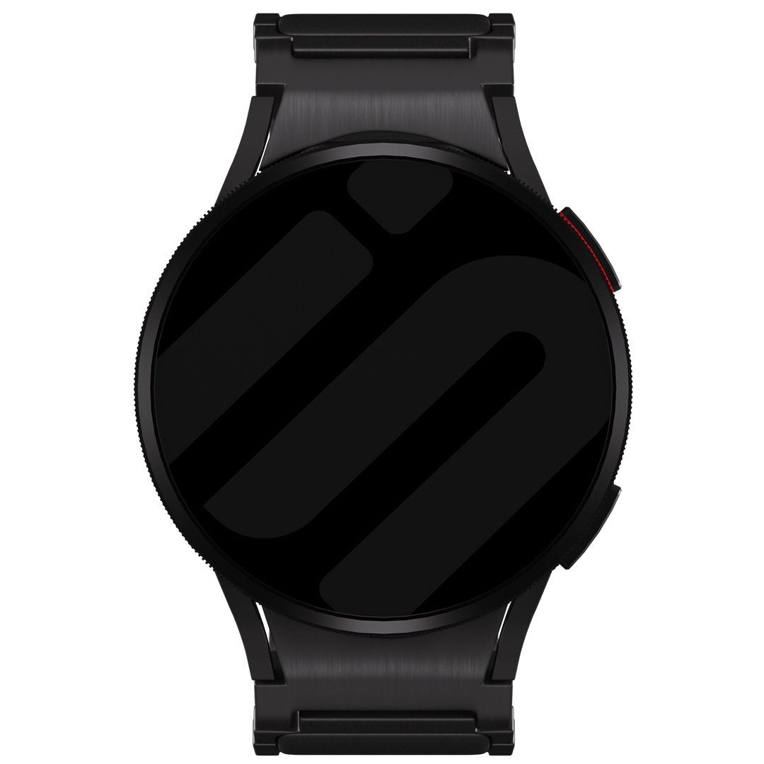 One Push Luxe Titanium horlogebandje - 20mm - Zwart