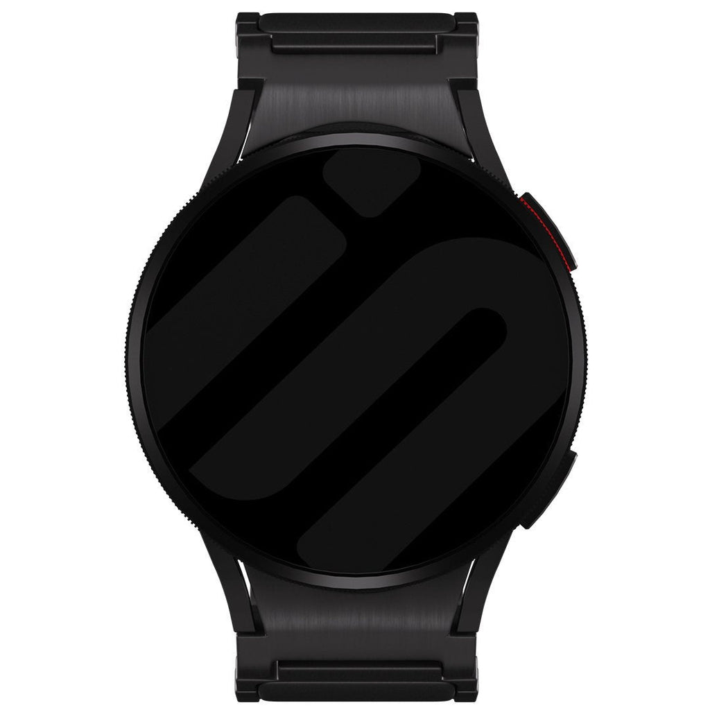 One Push Titanium horlogebandje - 20mm - Zwart