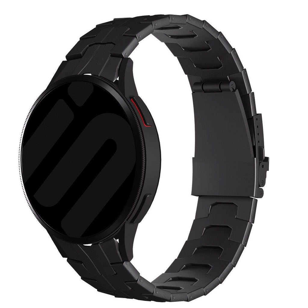 Titanium Iron horlogebandje - 20mm - Zwart