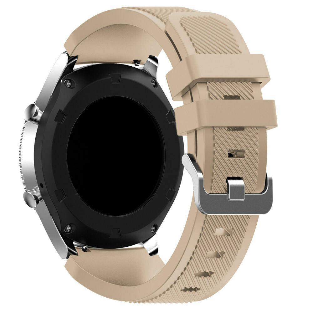 Siliconen horlogebandje - 20mm - Beige