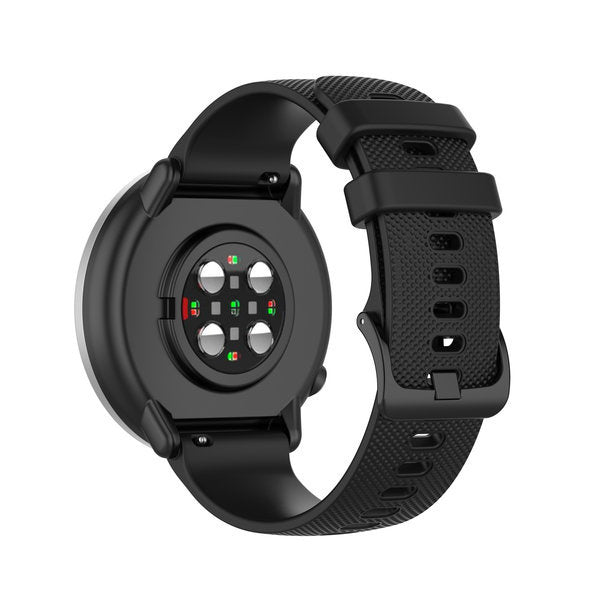 Luxe Siliconen horlogebandje - 20mm - Zwart