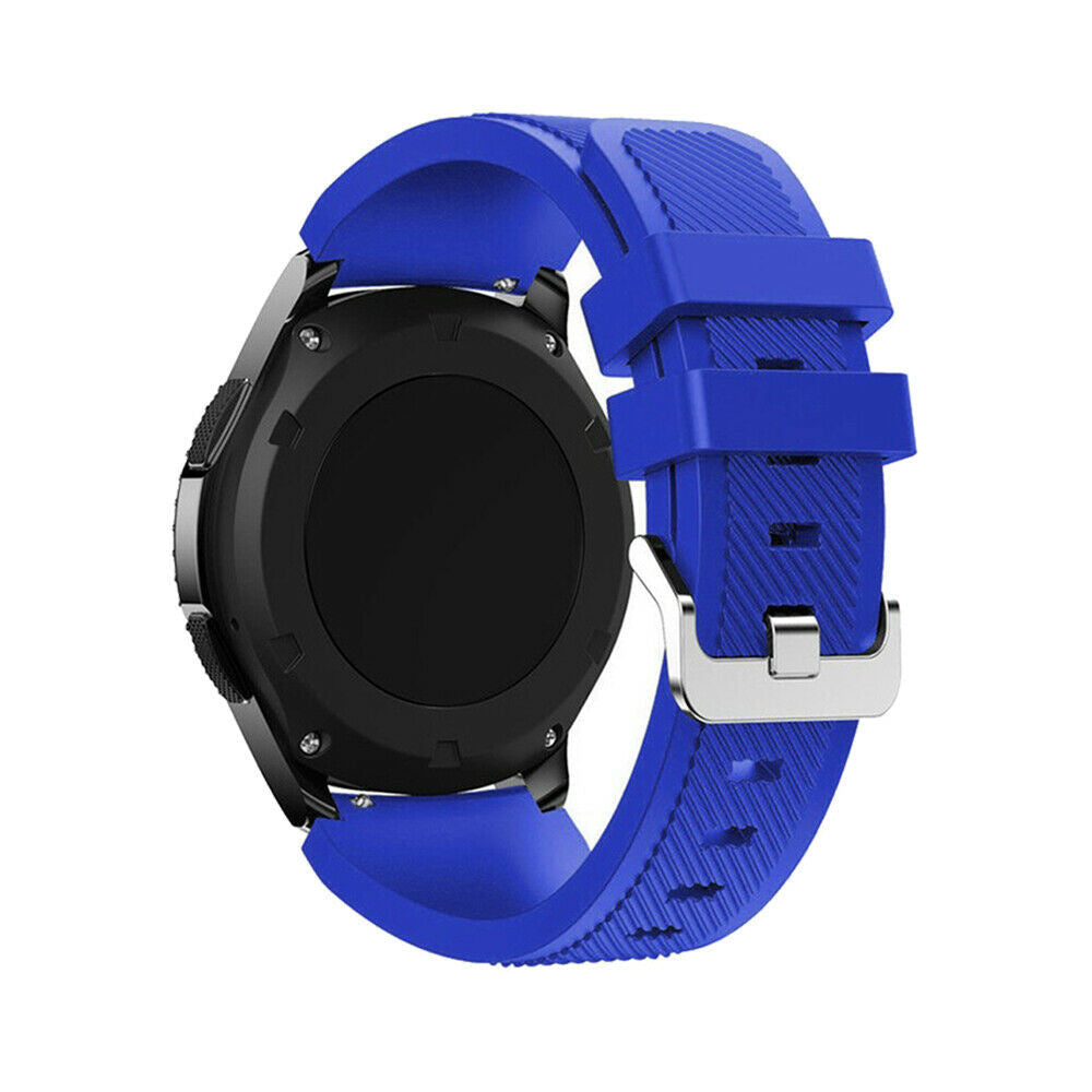Siliconen horlogebandje - 20mm - Blauw