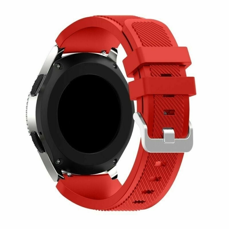 Siliconen horlogebandje - 20mm - Rood