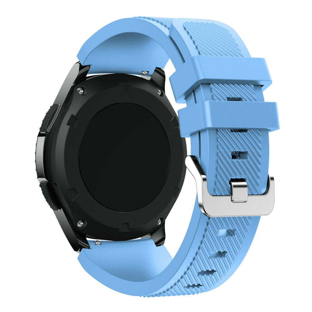 Siliconen horlogebandje - 20mm - Zandblauw