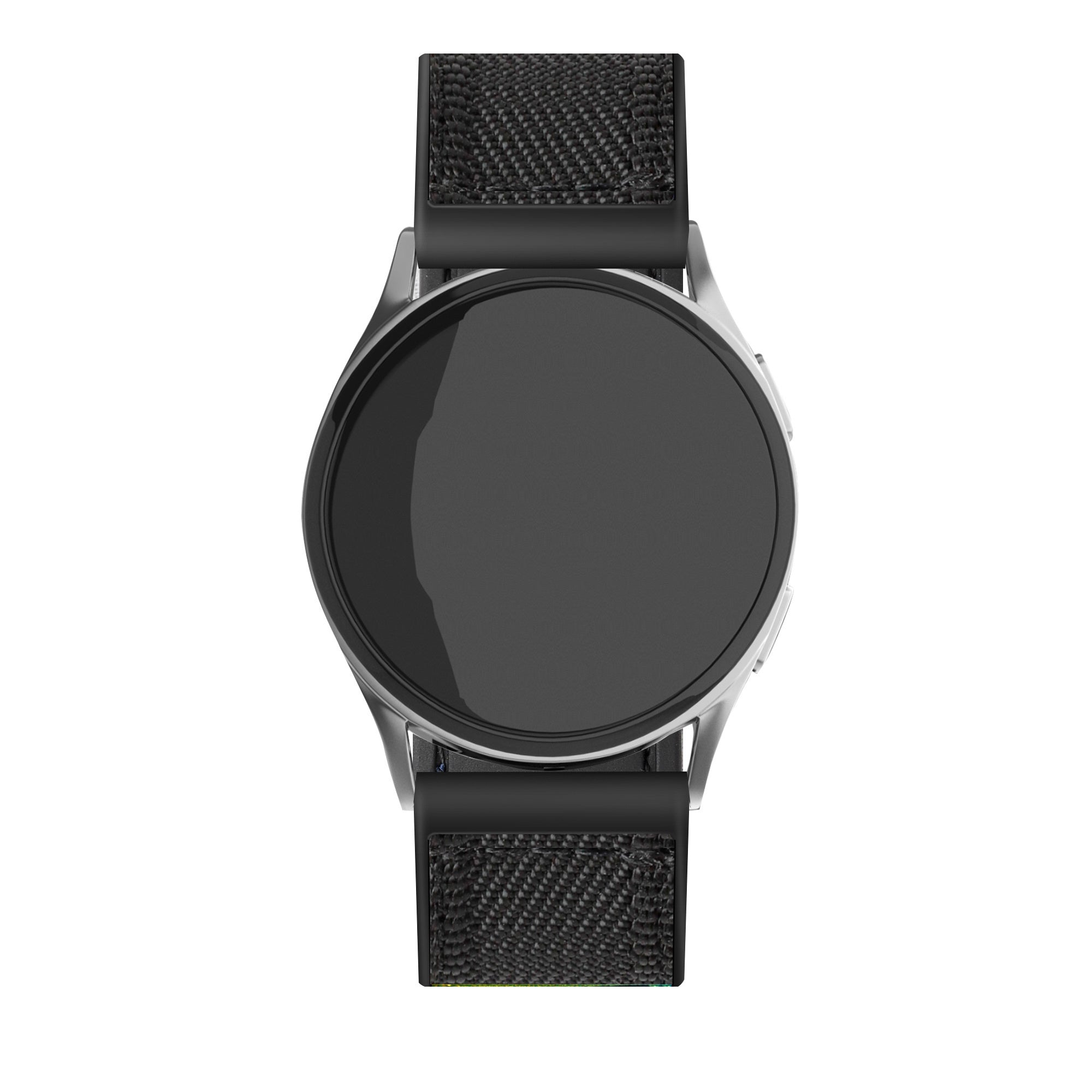 Nylon hybrid horlogebandje - 20mm - Zwart
