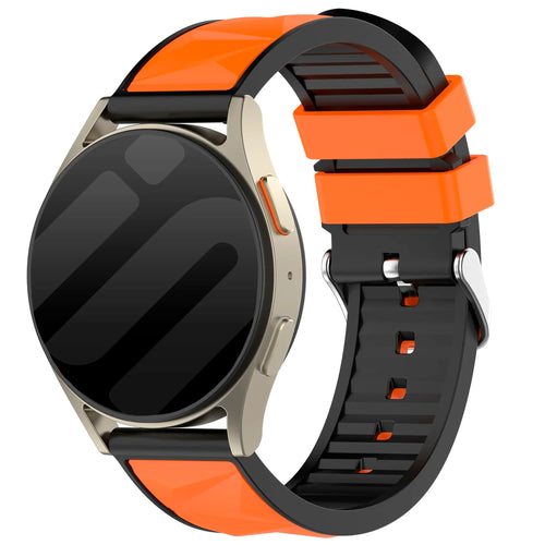 Diamond Sport horlogebandje - 22mm - Oranje/zwart