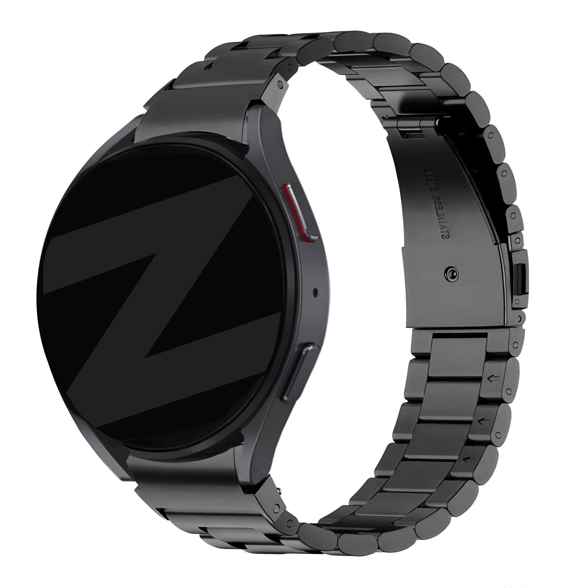 Stalen Classic horlogebandje - 20mm - Zwart