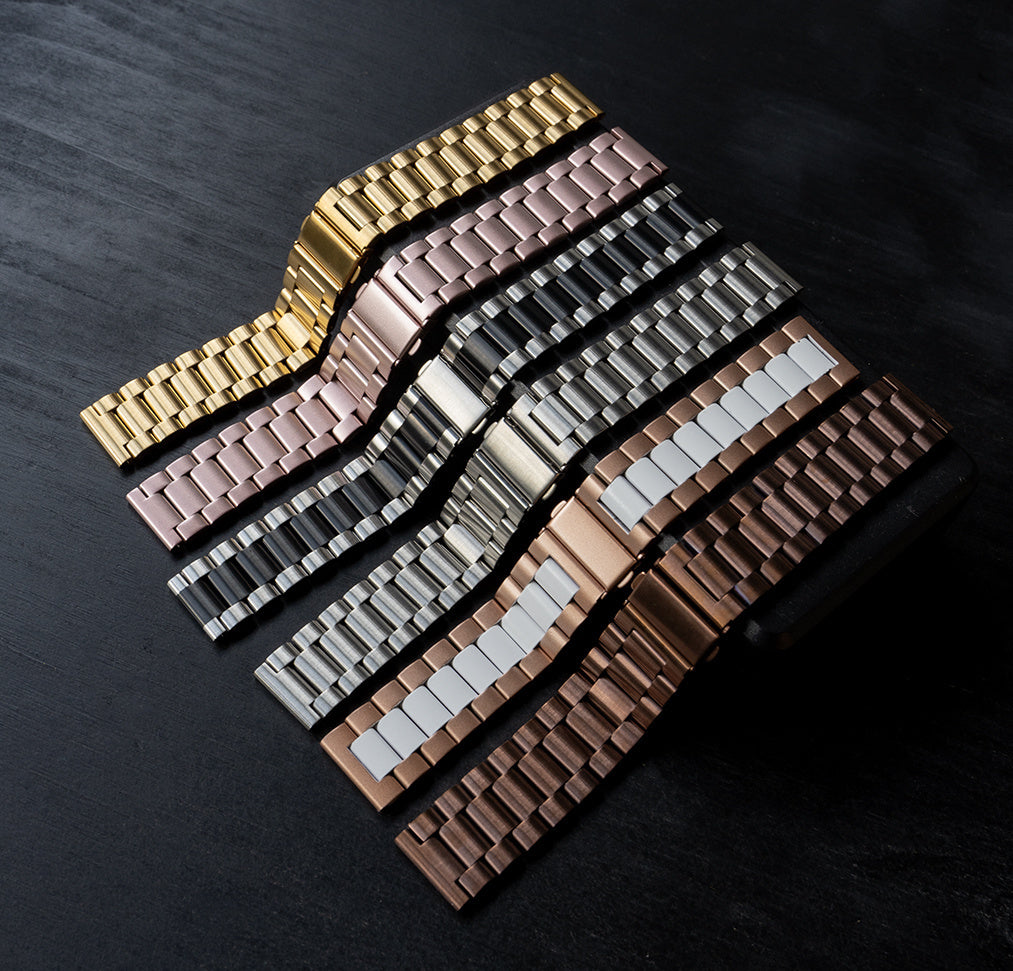 Stalen horlogebandje - 20mm - Goud