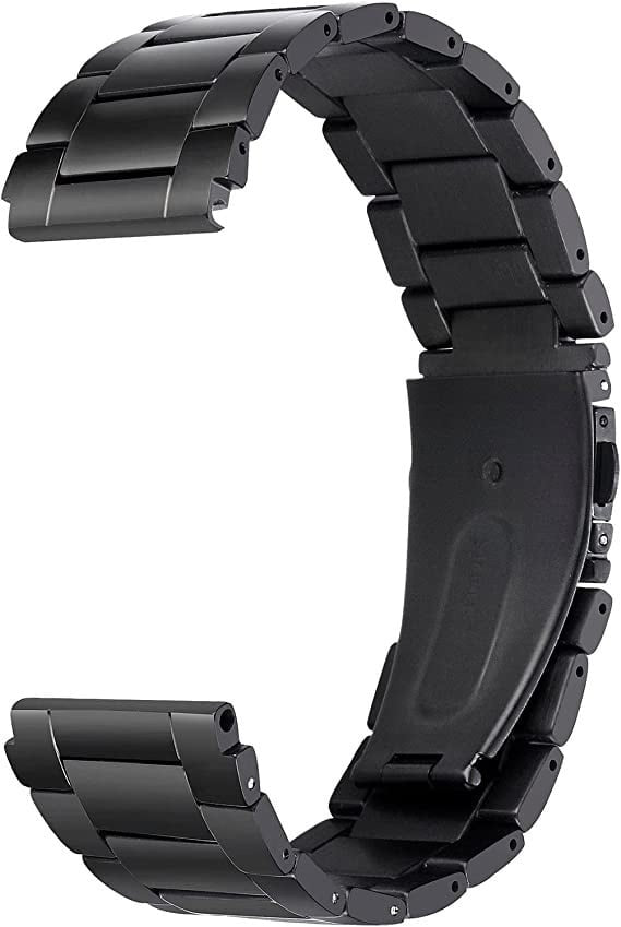 Titanium horlogebandje - 18mm - Zwart
