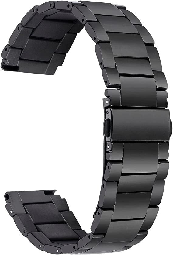 Titanium horlogebandje - 18mm - Zwart