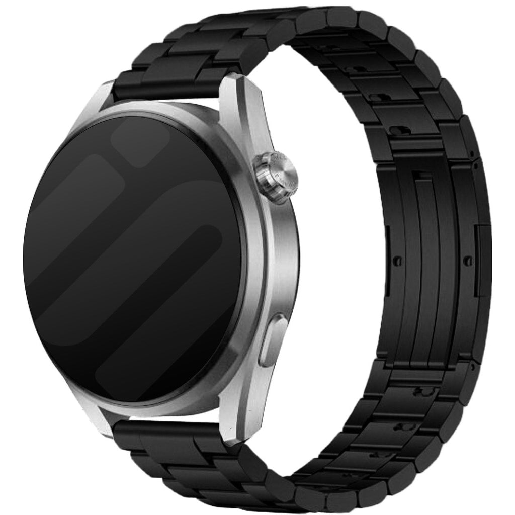 One Push Titanium horlogebandje - 22mm - Zwart