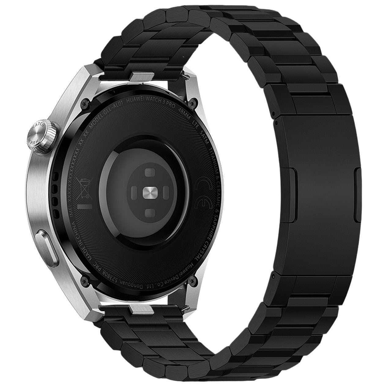 One Push Titanium horlogebandje - 22mm - Zwart