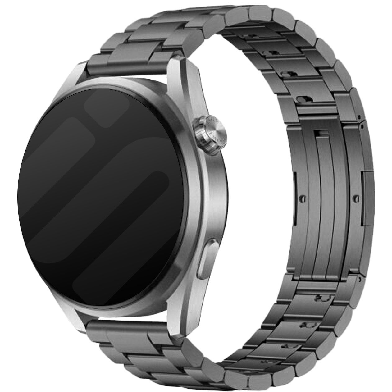 One Push Titanium horlogebandje - 22mm - Grafiet