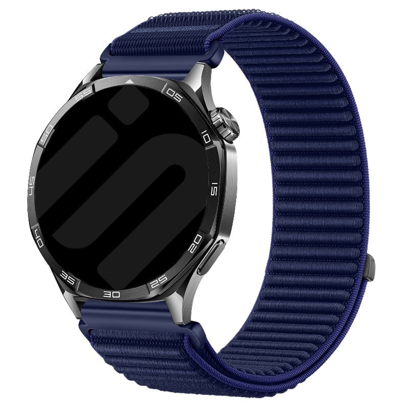 Wave nylon horlogebandje - 20mm - Donkerblauw
