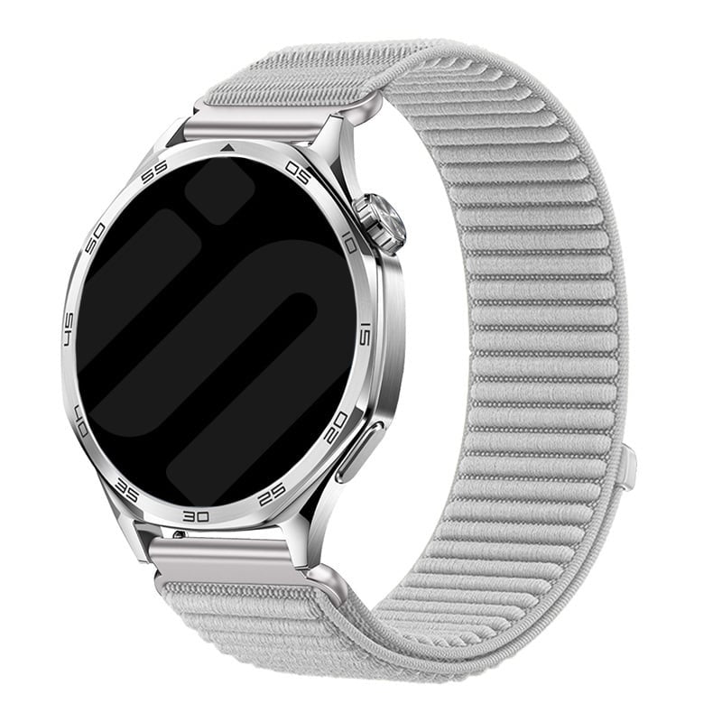 Wave nylon horlogebandje - 20mm - Lichtgrijs
