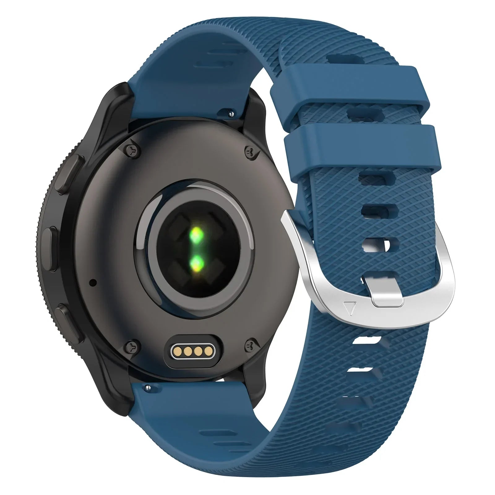 Siliconen horlogebandje - 22mm - Blauw