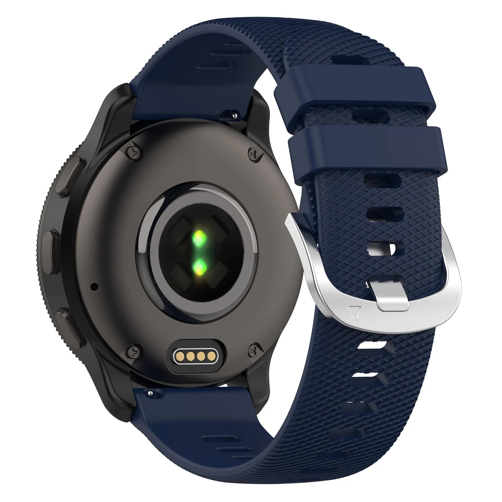 Siliconen horlogebandje - 22mm - Donkerblauw