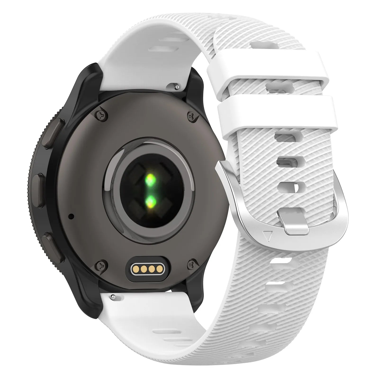 Siliconen horlogebandje - 22mm - Wit