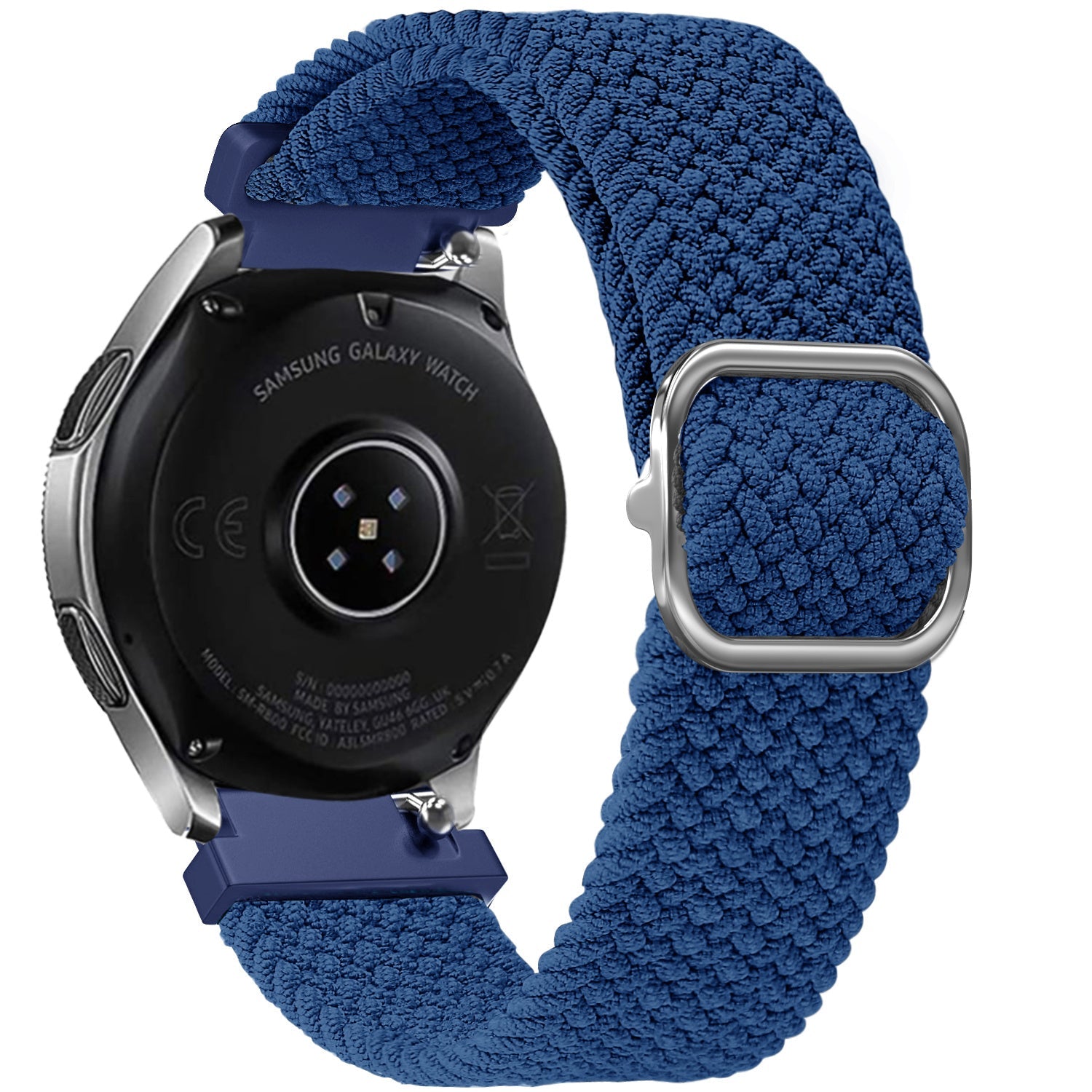 Verstelbaar Geweven horlogebandje - 20mm - Blauw