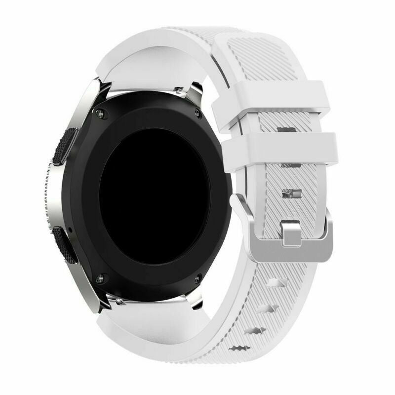 Siliconen horlogebandje - 20mm - Wit