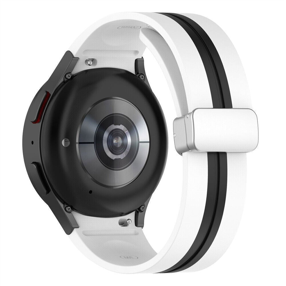 Magnetisch Sport horlogebandje - 20mm - Wit/zwart