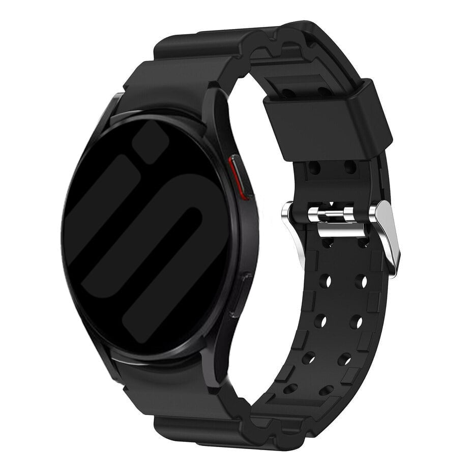 Silicone Armor horlogebandje - 20mm - Zwart